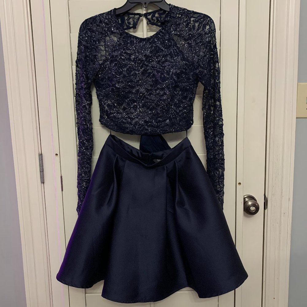 B. Darlin two piece glitter formal dress